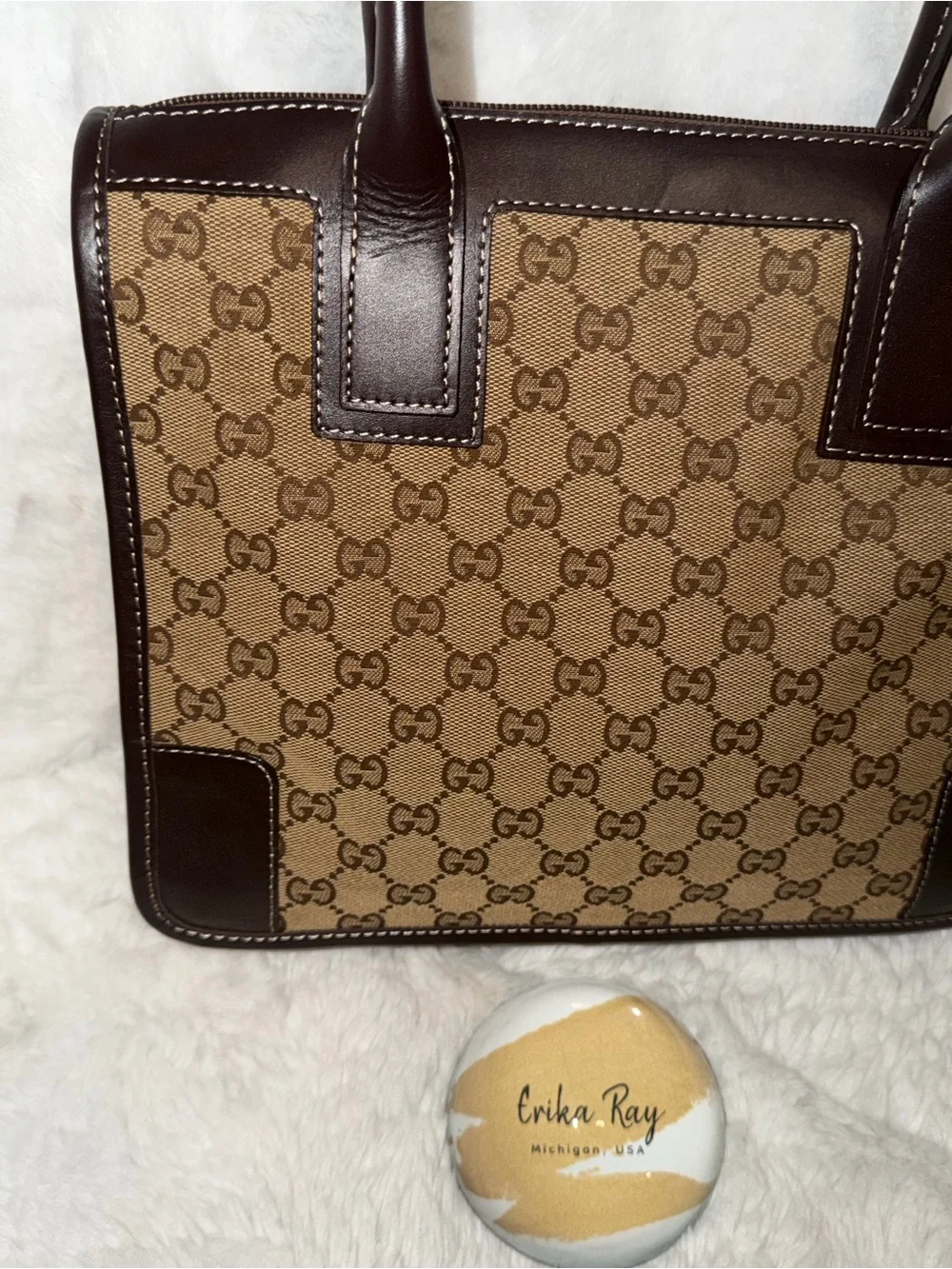 Gucci Beige‎ GG Supreme Canvas Tote